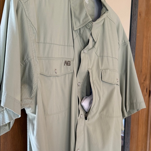 Ag Adriano Goldschmied Sage Green Button Down Shirt - Picture 4 of 4